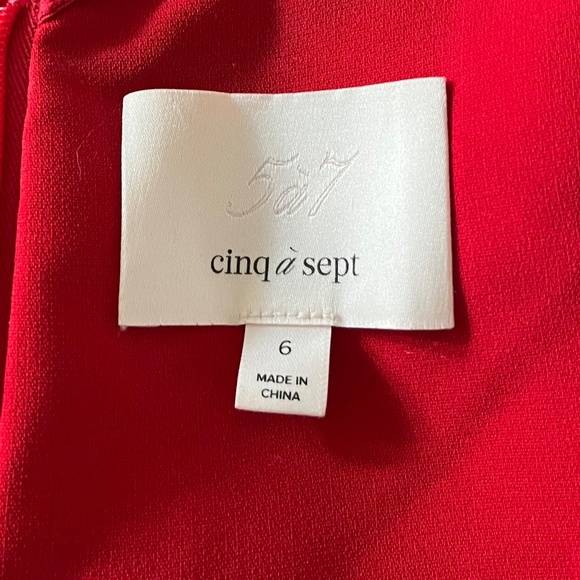 Cinq a Sept Glamourous Red Dress - Picture 4 of 4